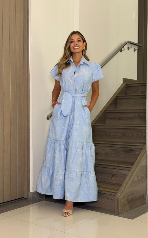Vestido Celeste