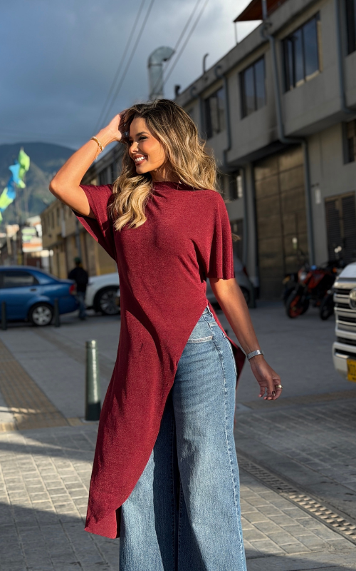 Blusa Melina Asimetrica